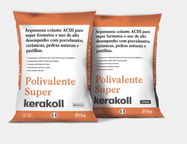 Argamassa kerakoll polivalente super cinza